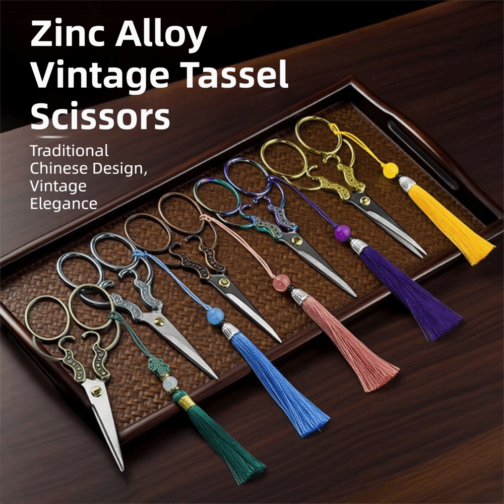 Embroidery Scissors Small - かわいい亜鉛合金刺繍はさみヴィンテージ小さな裁縫はさみ花柄グラデーションハンドルクラフトはさみアートワーク