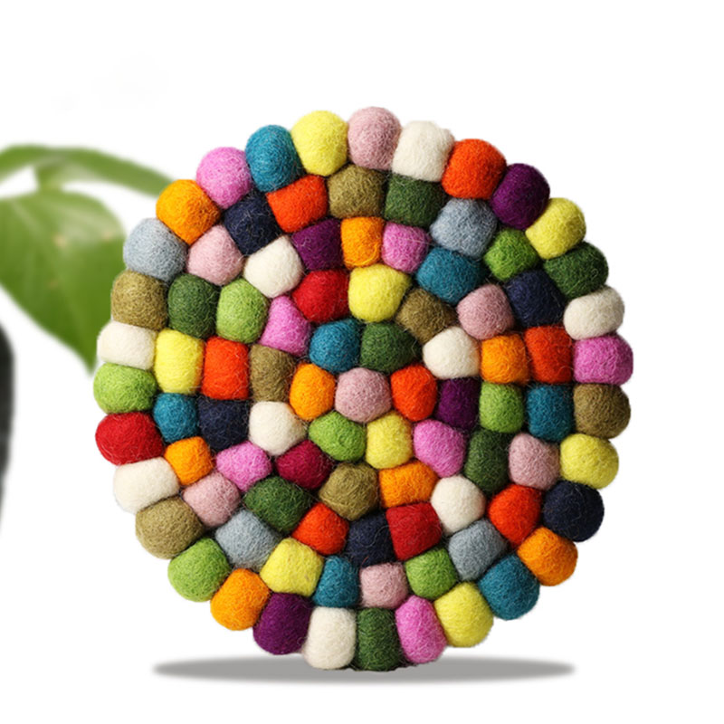 Felt Sheet Wool - ウールフェルトシンギングボウルマット手作りカラフルなサウンドボウルアクセサリー円形楽器マット正方形シートクッション