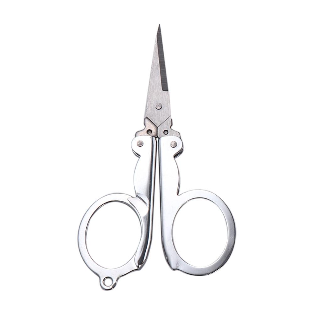 Embroidery Scissors Small - 作業用釣りアクセサリー ステンレス鋼 学生用ポケット折りたたみ式刺繍折りたたみはさみ 釣り用はさみ 小さなはさみ