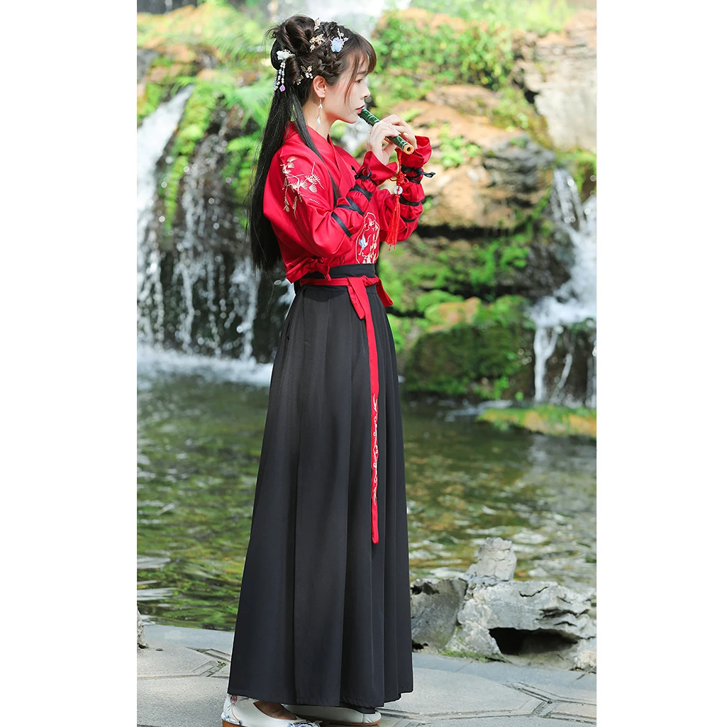 日本のヴィンテージ着物サムライコスプレ服女性男性中国漢服鶴刺 - Embroidery Cardigan のレビューと価格