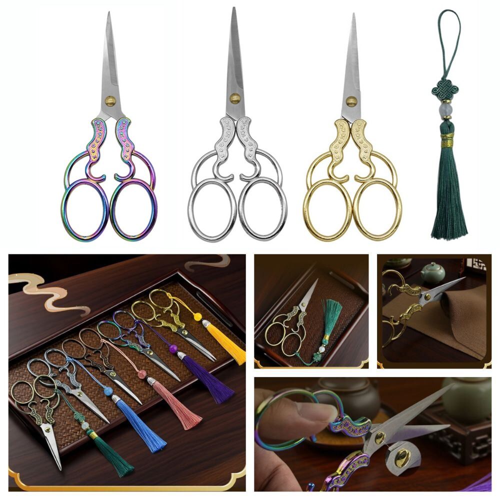 かわいい亜鉛合金刺繍はさみヴィンテージ小さな裁縫はさみ花柄グ - Embroidery Scissors Small のレビューと価格