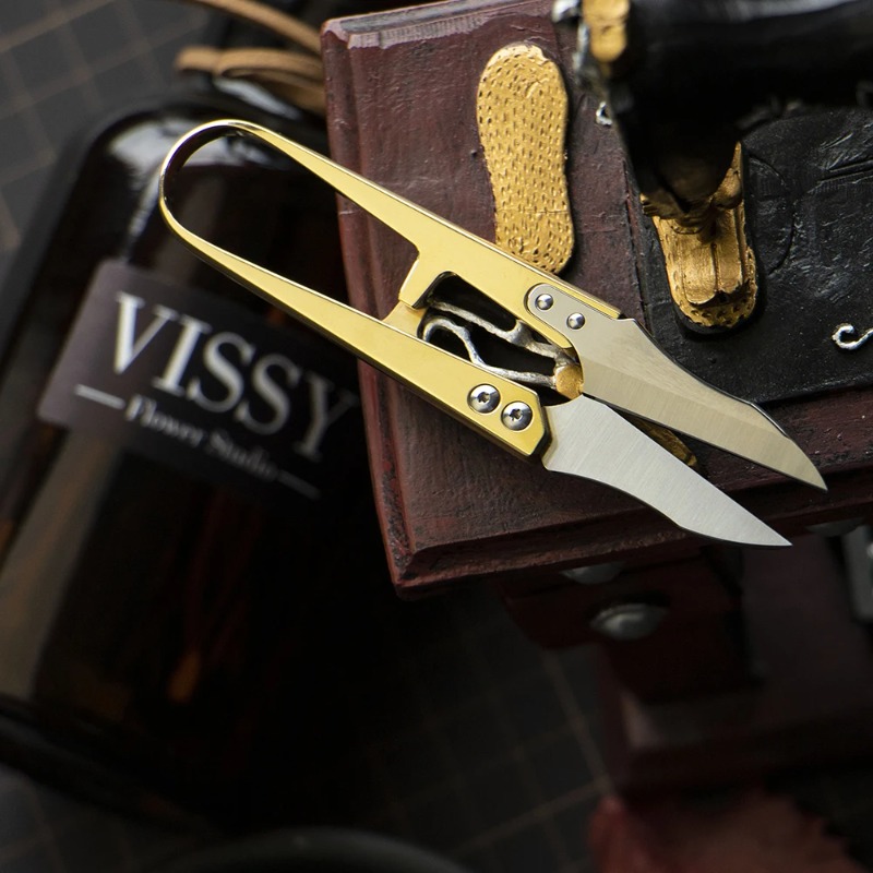 真鍮製小型はさみ、革用小型糸切りはさみ、DIY手芸革裁断、手 - Embroidery Scissors Small のレビューと価格