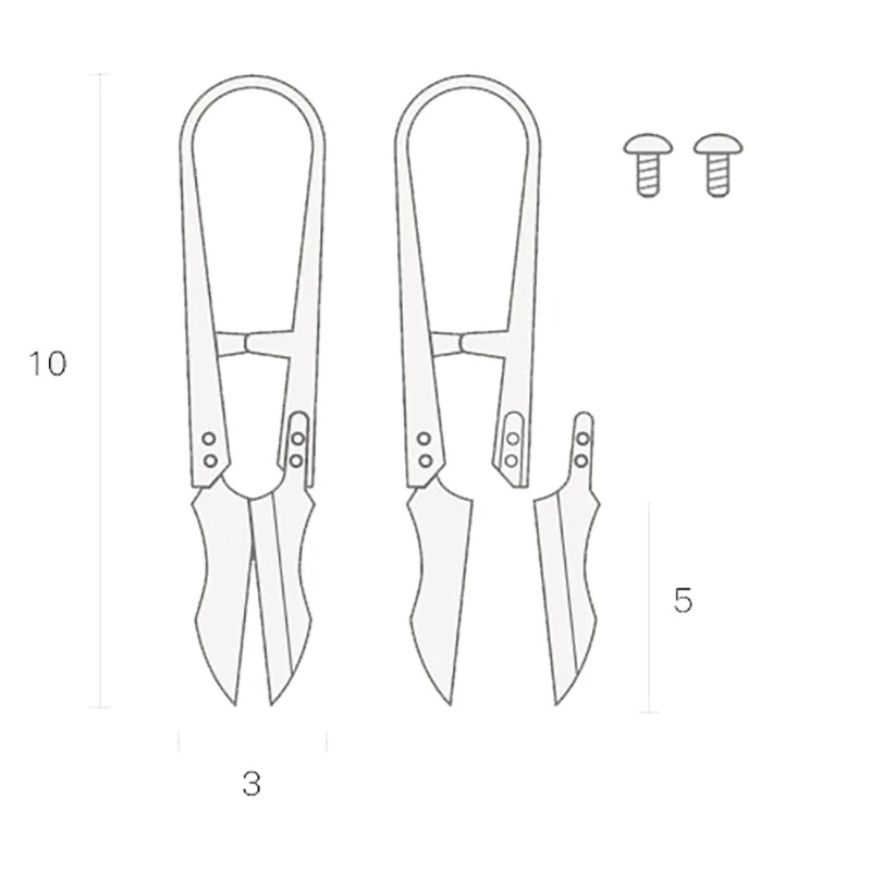 真鍮製小型はさみ、革用小型糸切りはさみ、DIY手芸革裁断、手 - Embroidery Scissors Small のレビューと価格