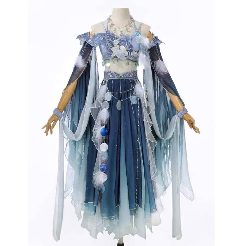エキゾチックなブルードレス重い刺繍漢要素妖精春夏西洋風古代衣 - Embroidery Dress のレビューと価格