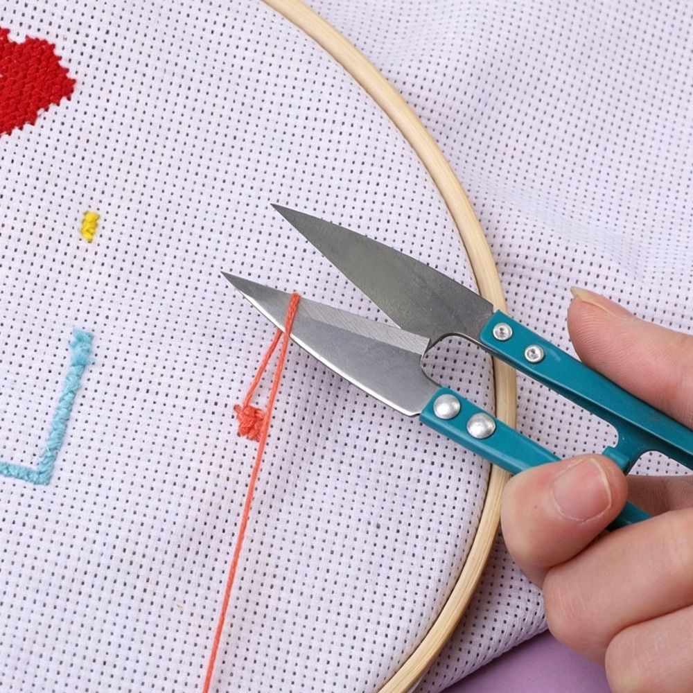 新しいU字型裁縫鋏金属剪定クロスステッチカッター小型ミシン部 - Embroidery Scissors Small のレビューと価格
