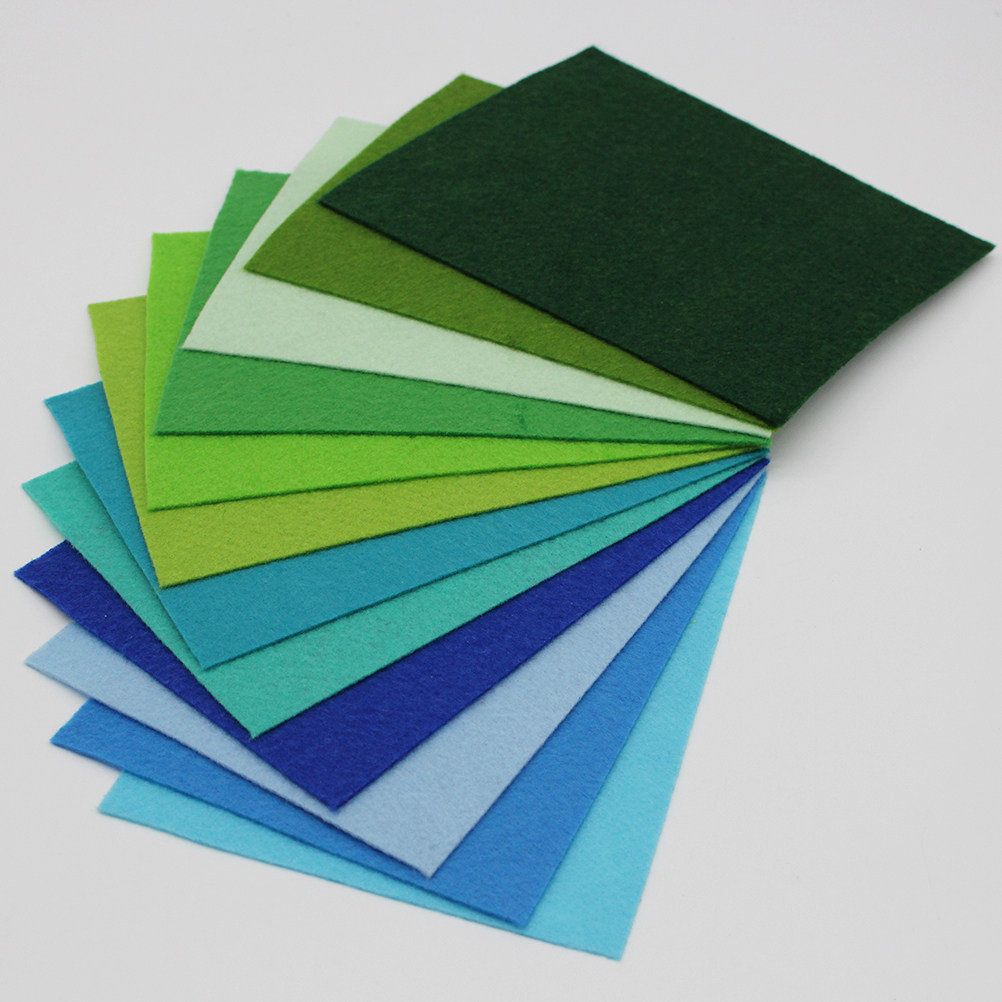 40枚入り アソートカラー ウールフェルト クラフト生地シー - Felt Sheet Wool のレビューと価格