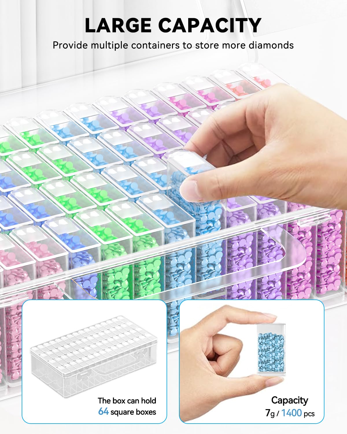 5D DIY ダイヤモンドペインティングツールアクセサリー収 - Embroidery Service のレビューと価格