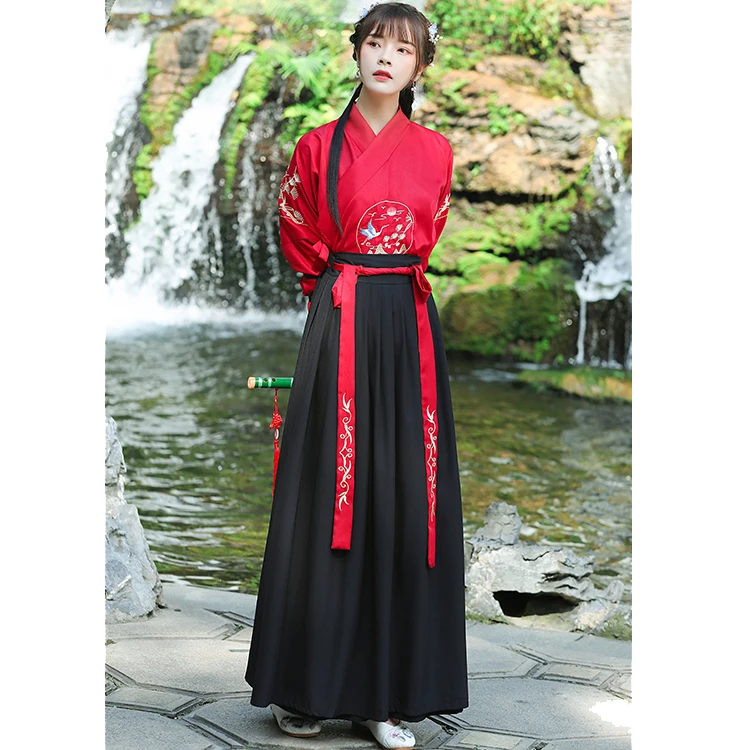 日本のヴィンテージ着物サムライコスプレ服女性男性中国漢服鶴刺 - Embroidery Cardigan のレビューと価格