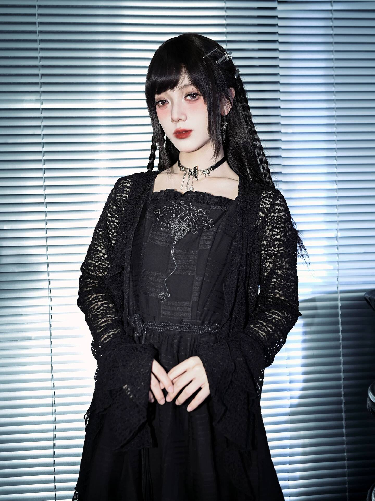 新しいクリノイド刺繍黒二重層芽ドレス女性夏のレジャーノースリ - Embroidery Dress のレビューと価格
