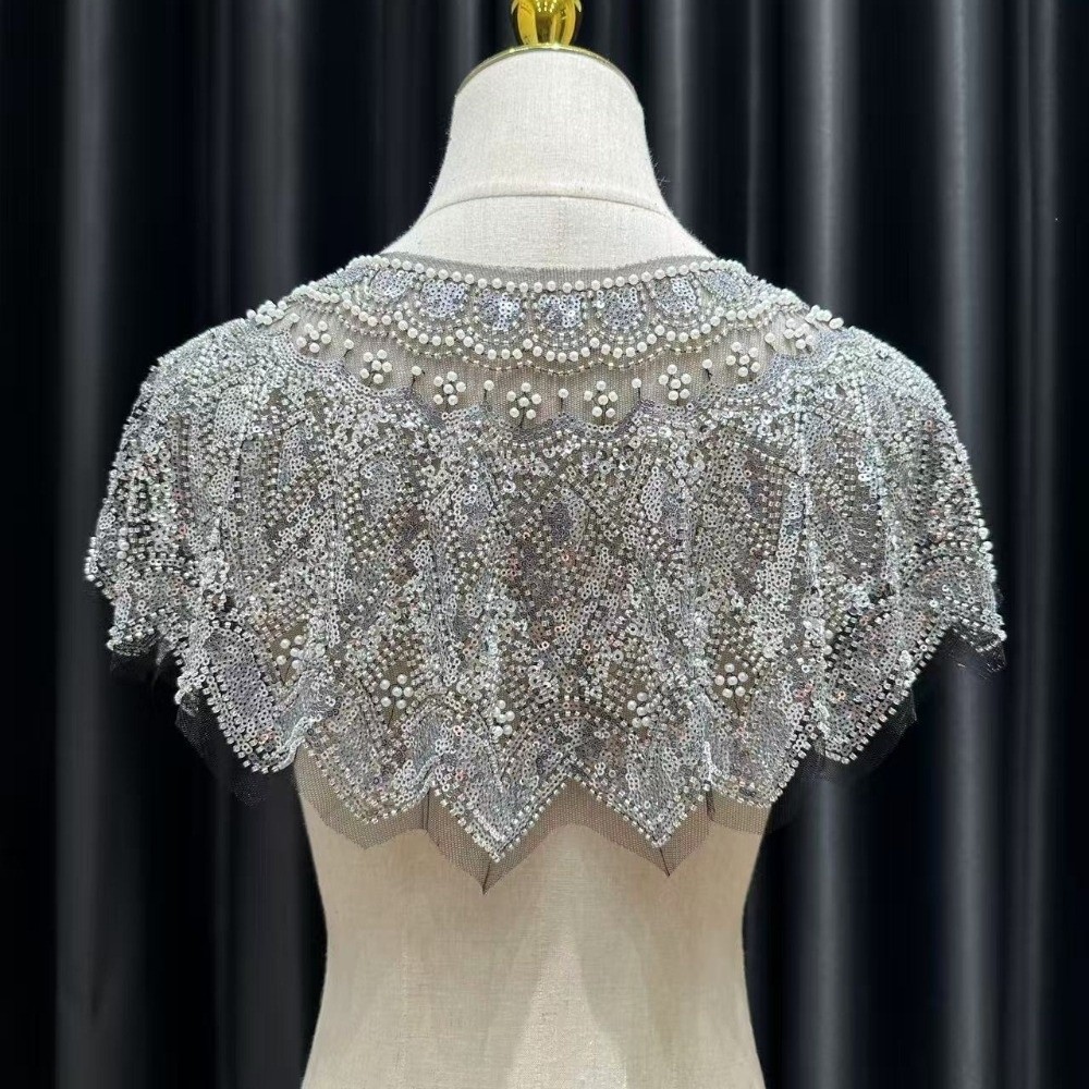 ヴィンテージスパンコール装飾フラッパーショールビーズ付き19 - Embroidery Shawl のレビューと価格