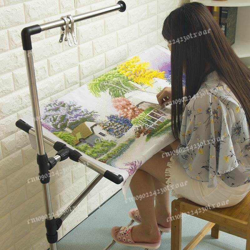 調整可能なクロスステッチフレームスタンド、大型刺繍枠ホルダー - Embroidery Frame のレビューと価格