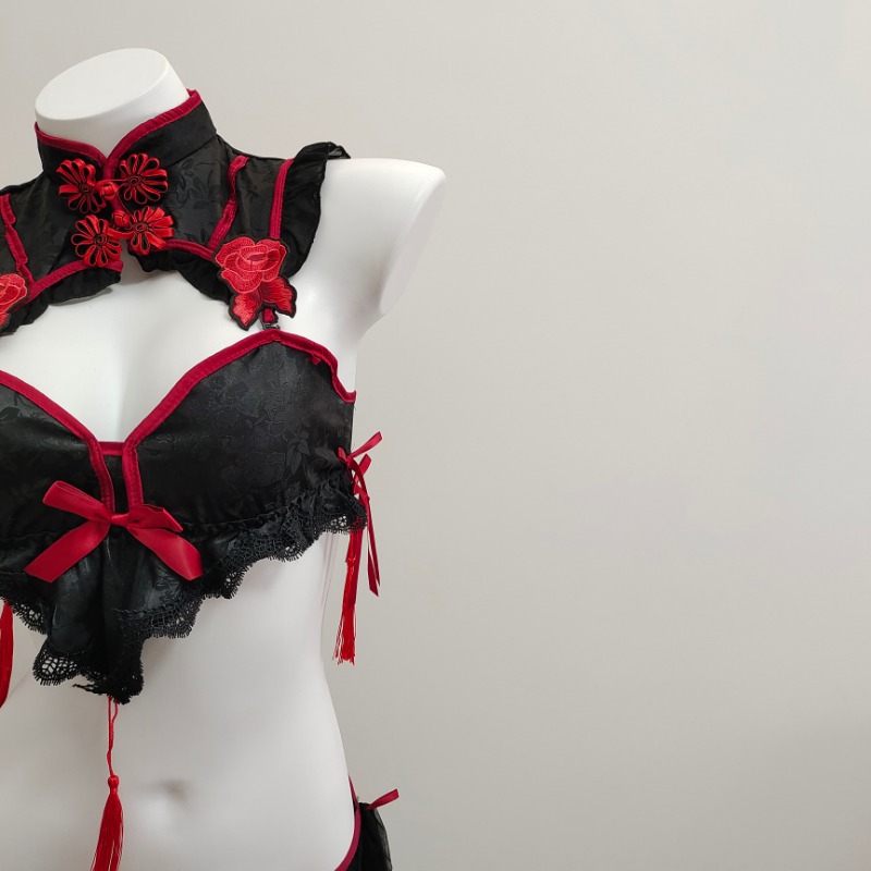 ヴィンテージゴシックランジェリー,ハロウィン,メイド,コスプ - Embroidery Underwear のレビューと価格