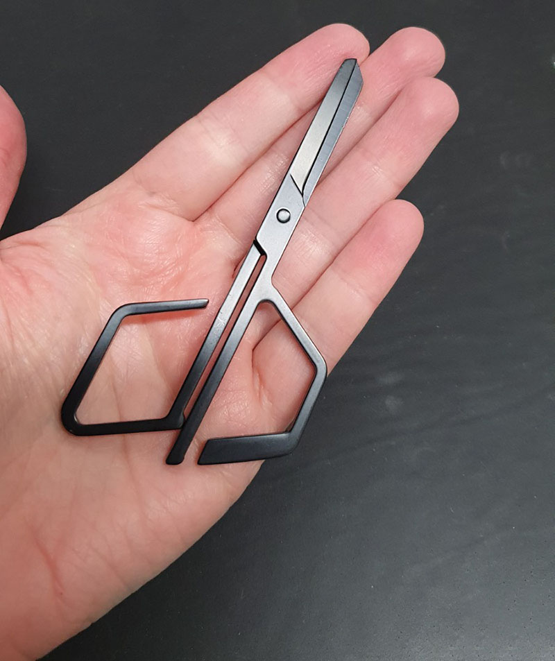 ヴィンテージはさみ,1ピース,黒,銀,不規則なカット,ステン - Embroidery Scissors Small のレビューと価格