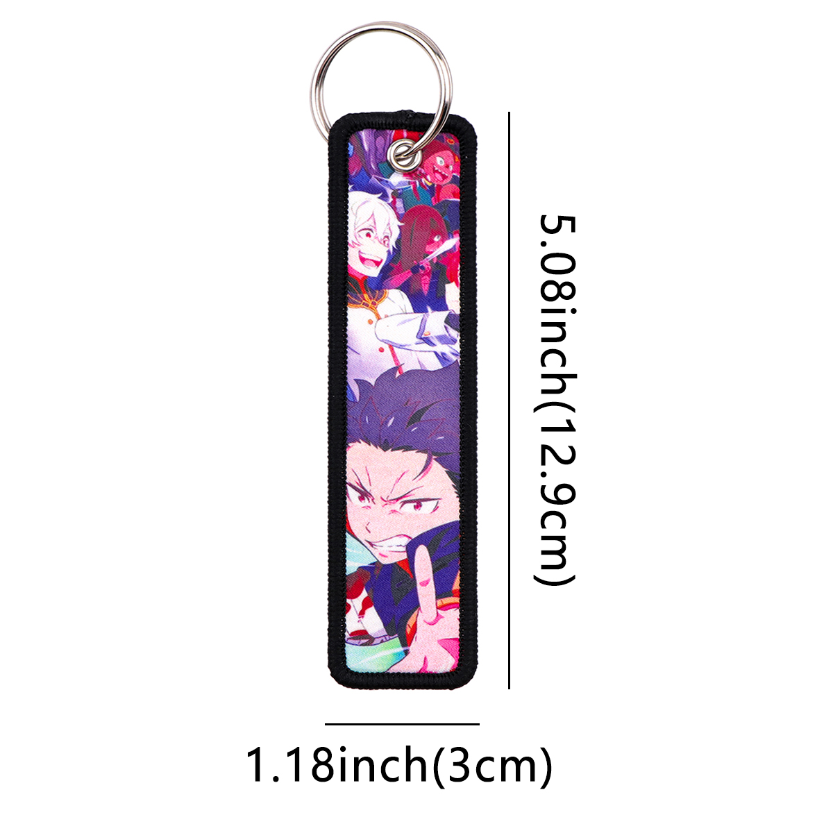 1個入り 日本アニメキーホルダー 刺繍入りキーチェーン バイ - Embroidery Keychain のレビューと価格
