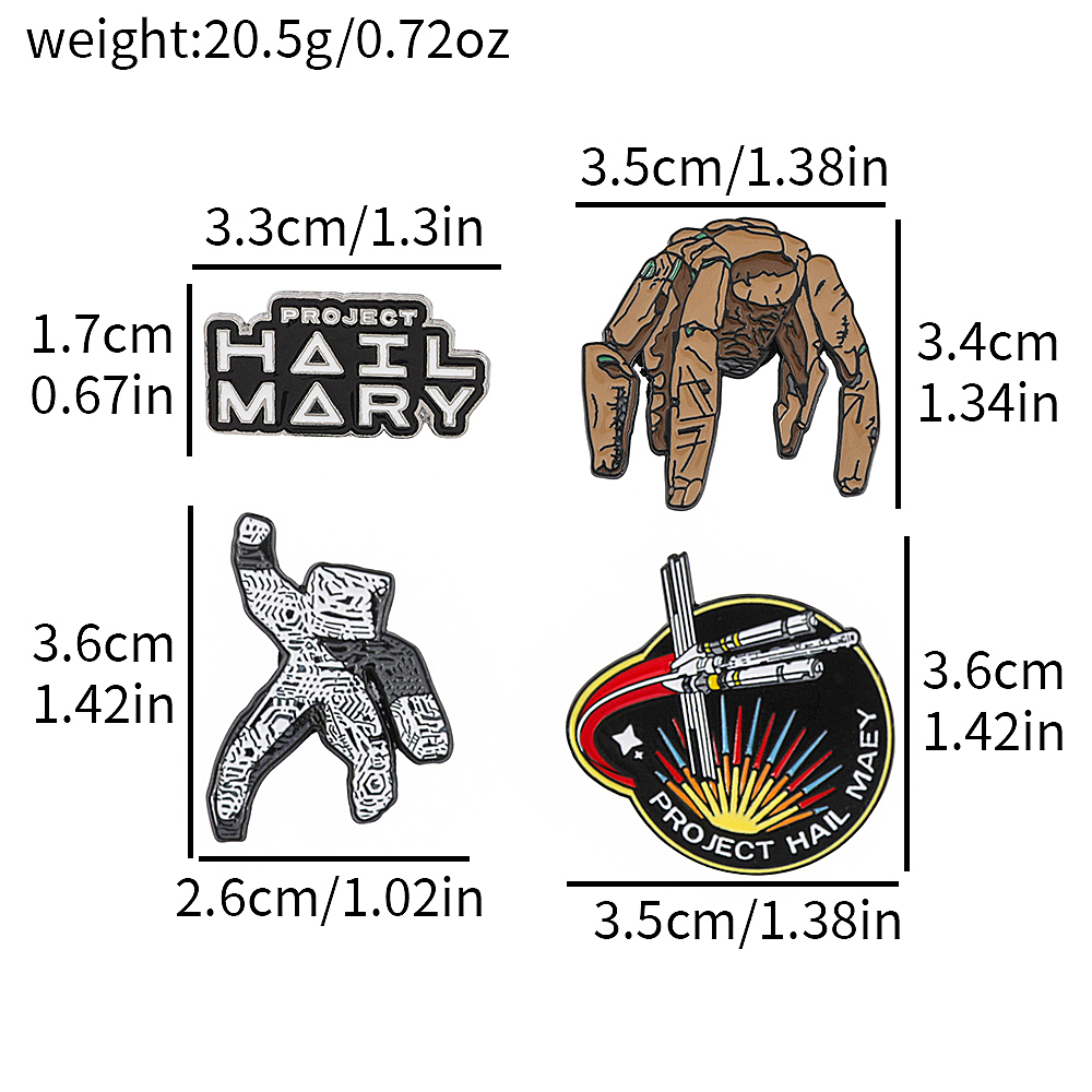 4個入りSFエナメルピンセット プロジェクト・ヘイル・マリー - Embroidery Outfit のレビューと価格