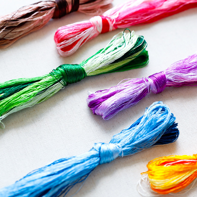 20m蘇州刺繍シルク糸8色各色DIY共通色手動枝縫いツールア - Embroidery Service のレビューと価格