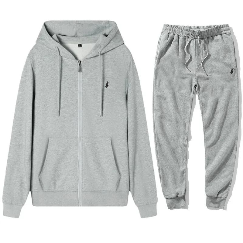 2026年メンズクラシックフーディスポーツパンツセット秋冬暖 - Embroidery Outfit のレビューと価格