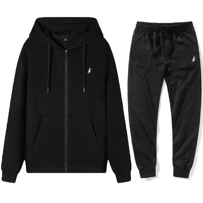 2026年メンズクラシックフーディスポーツパンツセット秋冬暖 - Embroidery Outfit のレビューと価格