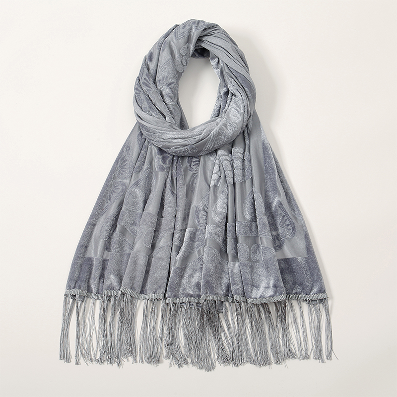 2024 高級シルク刺繍花ショールタッセルスカーフ女性のため - Embroidery Shawl のレビューと価格