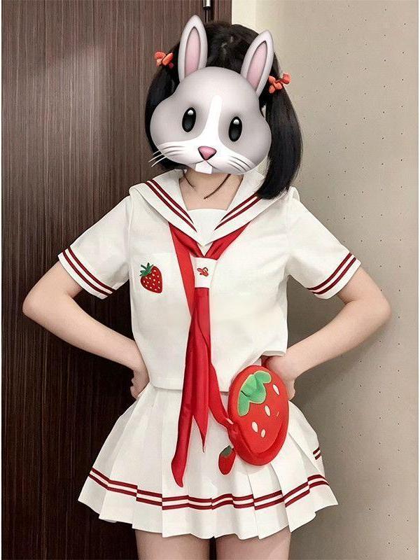 2026年アニメJK制服 いちご刺繍半袖セーラー服 スクール - Embroidery Uniform のレビューと価格