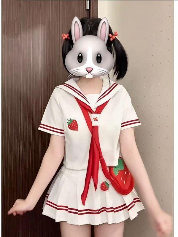 2026年アニメJK制服 いちご刺繍半袖セーラー服 スクール - Embroidery Uniform のレビューと価格
