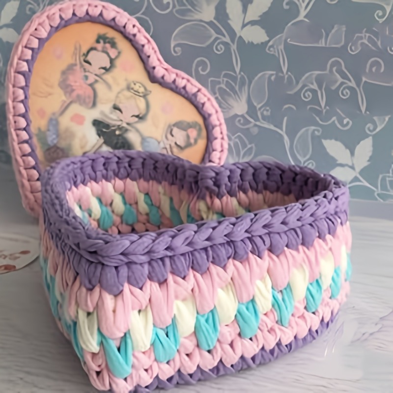 3個入りハート型かぎ針編みバスケットベースプレート、DIYハ - Embroidery Frame のレビューと価格