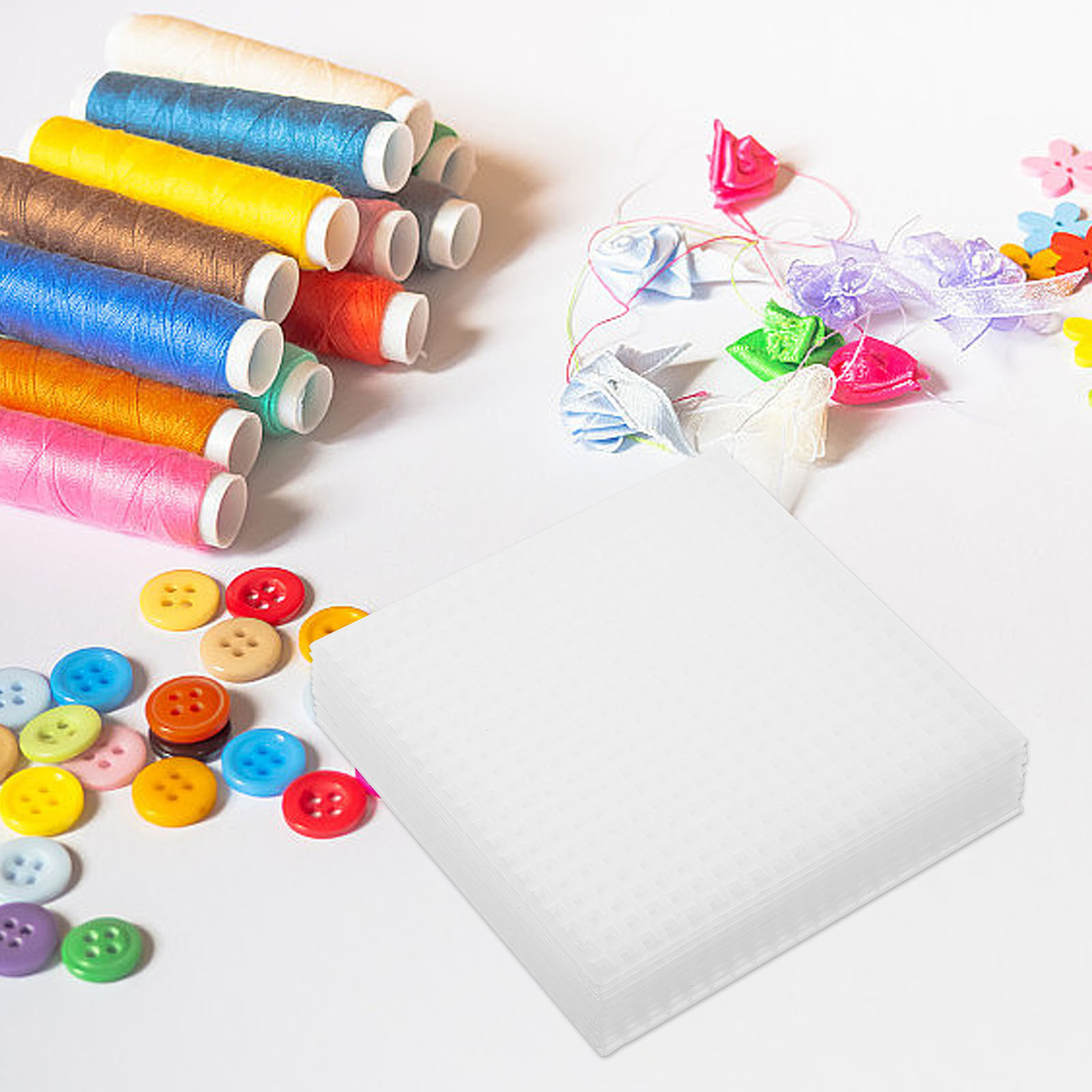 10枚 8x8cm 正方形メッシュシート 耐久性のあるプラス - Embroidery Uniform のレビューと価格