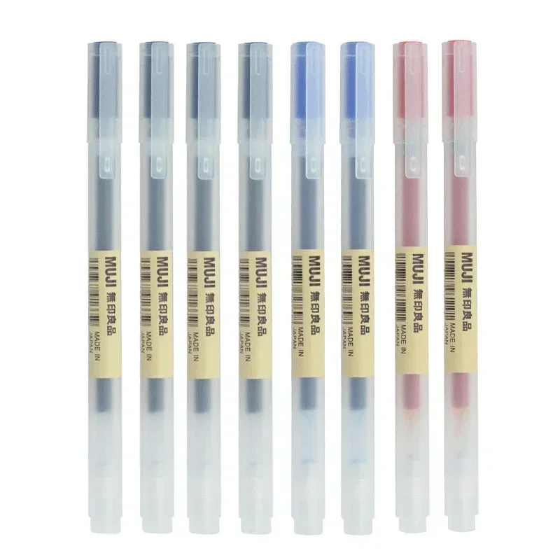 6/8本セット MUJI ジェルペン 黒/赤/青 0.38/ - Muji Stationery Gel Pen のレビューと価格