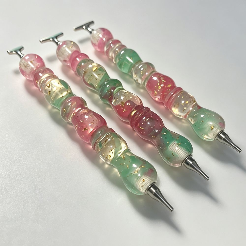 新しい夏の涼感ダイヤモンドペインティングペン金属製ネジ式ペン - Embroidery Service のレビューと価格