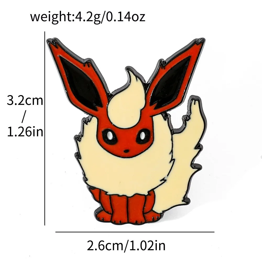 4 個のキャラクター漫画ブローチ Flareon Jiggl - Embroidery Outfit のレビューと価格