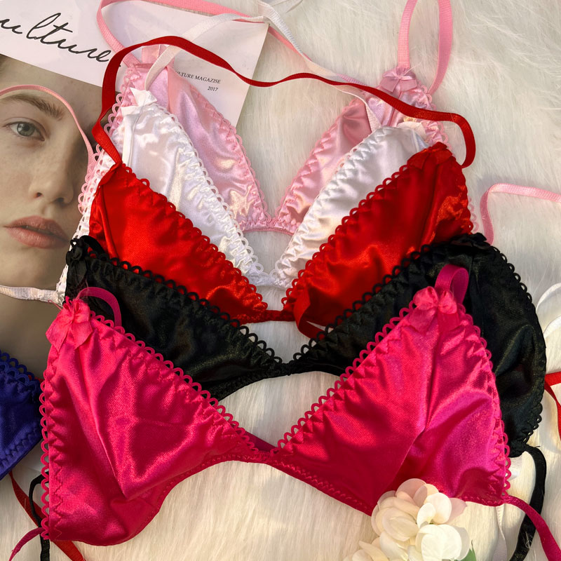 カスタムネーム入りTバック三角ブラセット 2点セット セクシ - Embroidery Underwear のレビューと価格