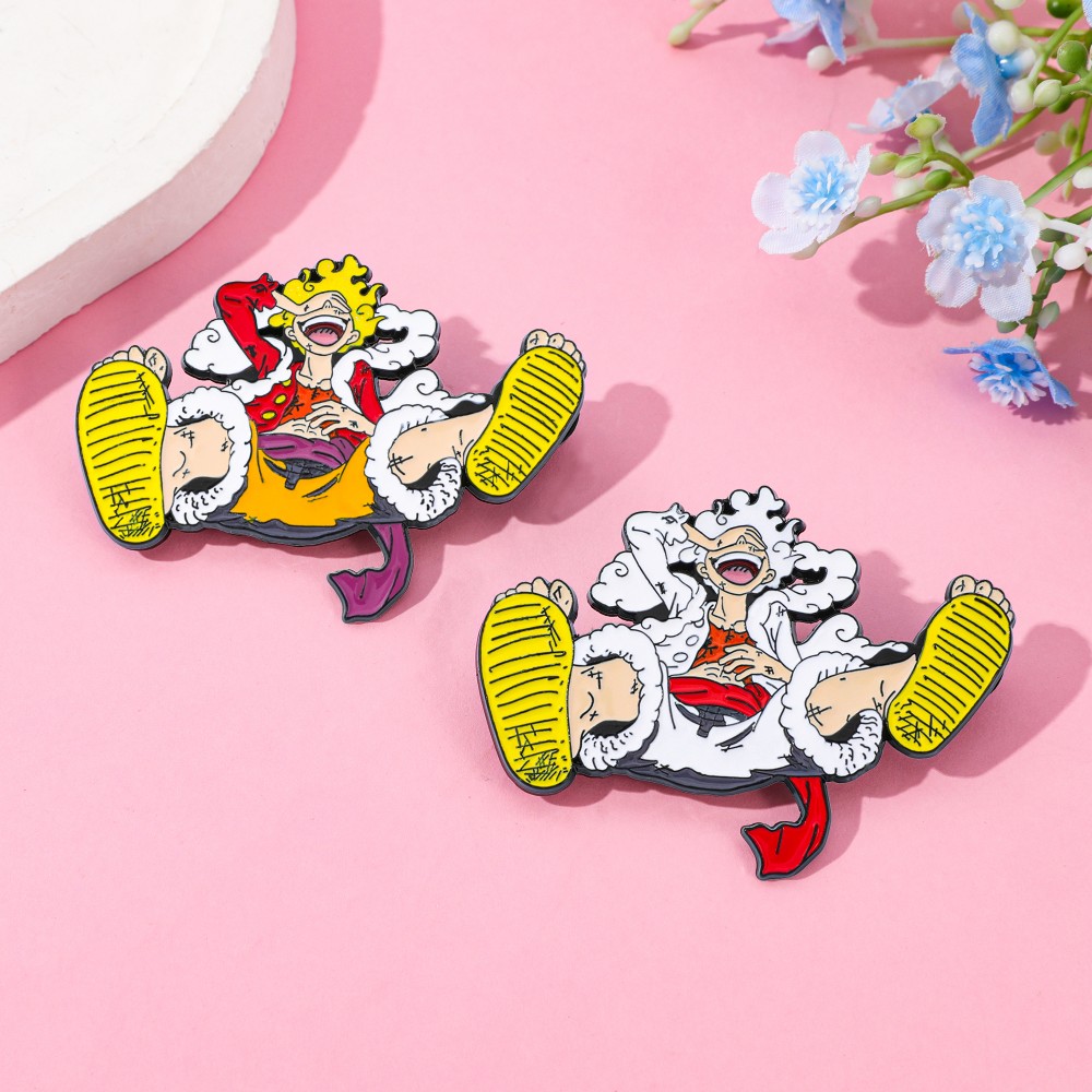 2 個アニメ派生品ブローチ絶妙なハンサムルフィエナメルピン金 - Embroidery Outfit のレビューと価格