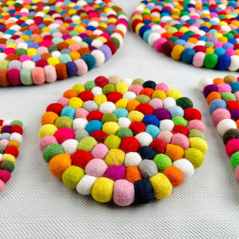 ウールフェルトシンギングボウルマット手作りカラフルなサウンド - Felt Sheet Wool のレビューと価格