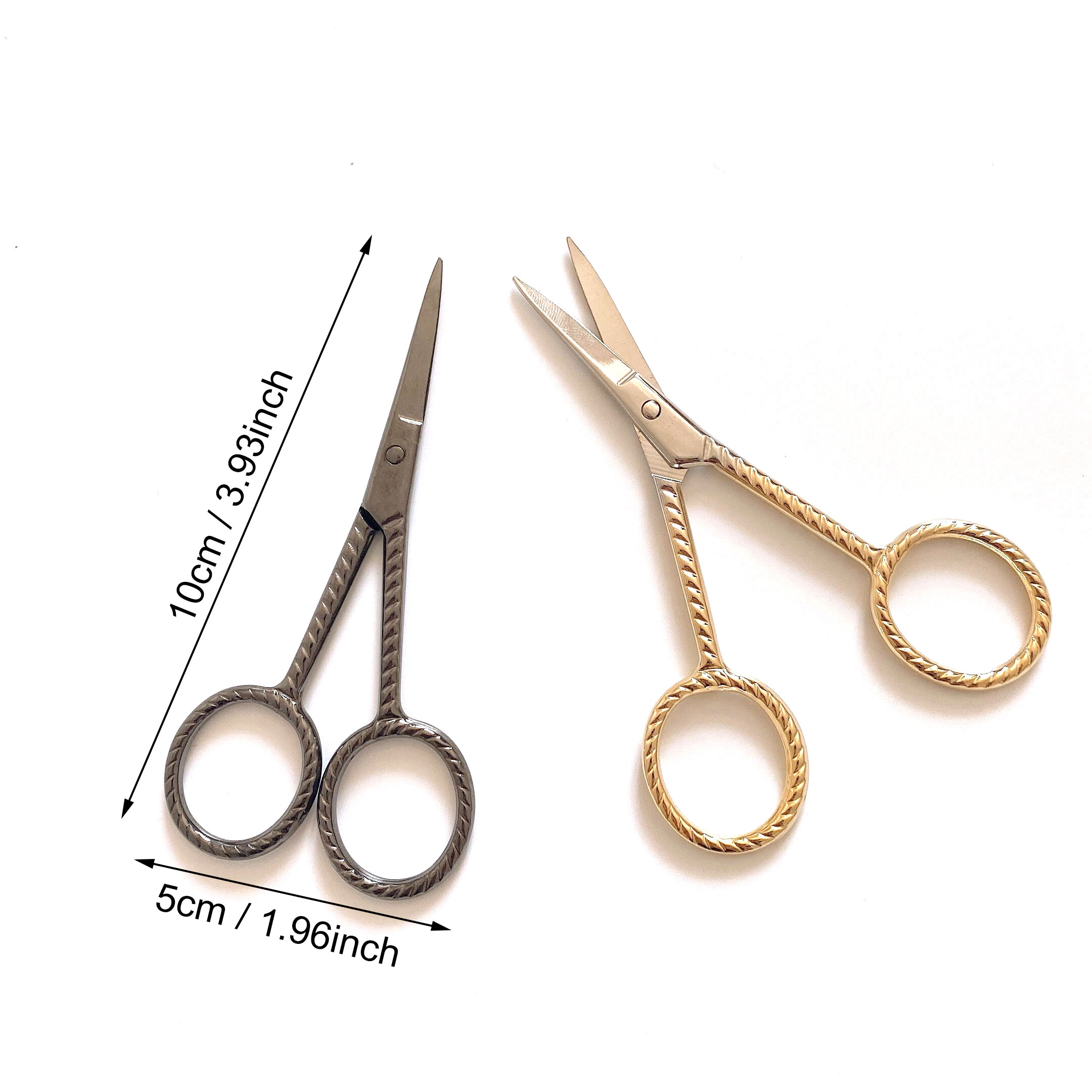 男性用ミニヴィンテージはさみ,10cm,ステンレス鋼,特大, - Embroidery Scissors Small のレビューと価格