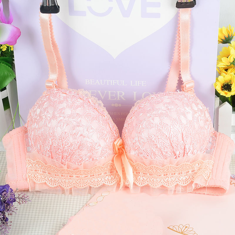新しいセクシーなブラジャーワイヤレス女性のプッシュアップ白黒 - Embroidery Underwear のレビューと価格